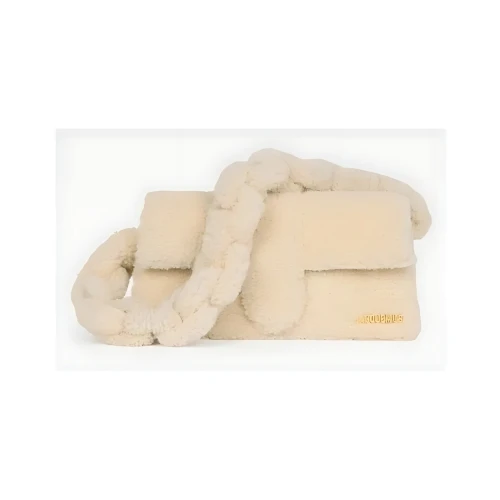 JACQUEMUS Shearling flap bag.