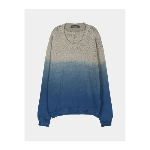 Andersson Bell GRADIENT HENRY-NECK SWEATER