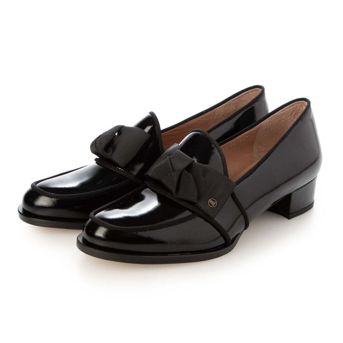LANVIN en Bleu リボンモチーフヒールアップローファー