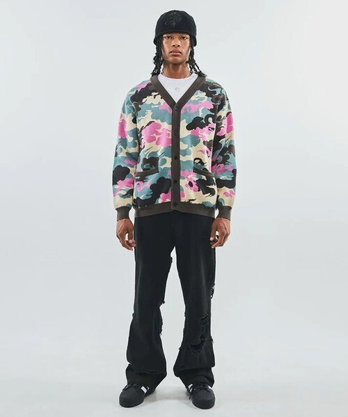 SUPPLIER Kemuri Camo Knit Cardigan