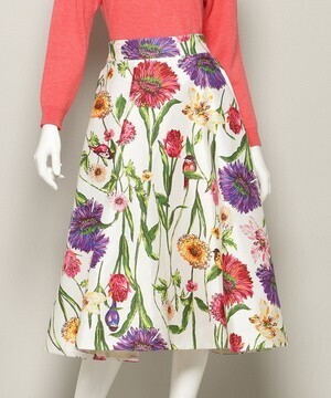And Couture ビックフラワー柄スカート【75丈】