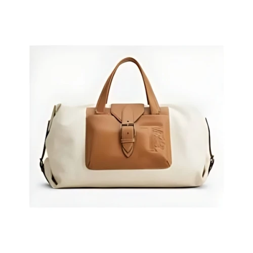 TOD’S Canvas & Leather Duffel Bag Medium