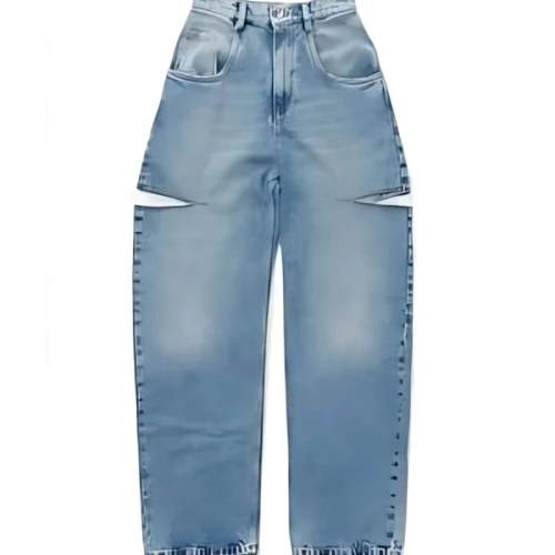 Maison Margiela 5ポケットスラッシュディテールデニムパンツ