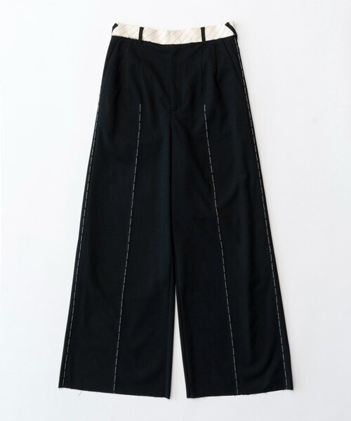 MAISON SPECIAL Stitch Point Slacks
