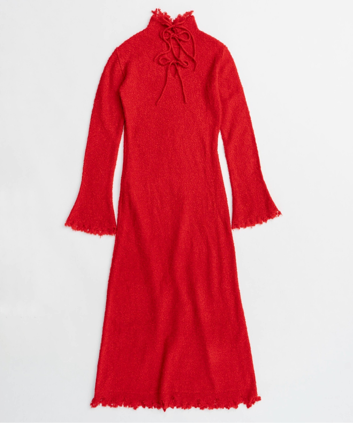 MAISON SPECIAL Ribbon Detail Scrub Fabric Maxidresses