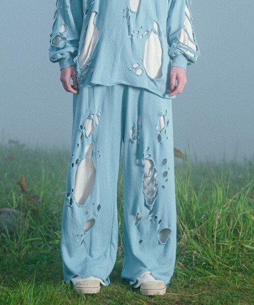 amok DAMAGE LAYERED SWEAT PANTS