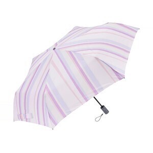 Waterfront 軽量自動開閉 折 55cm 超撥水 紫外線カット 折りたたみ傘 晴雨兼用 ストライプ チェック レディース