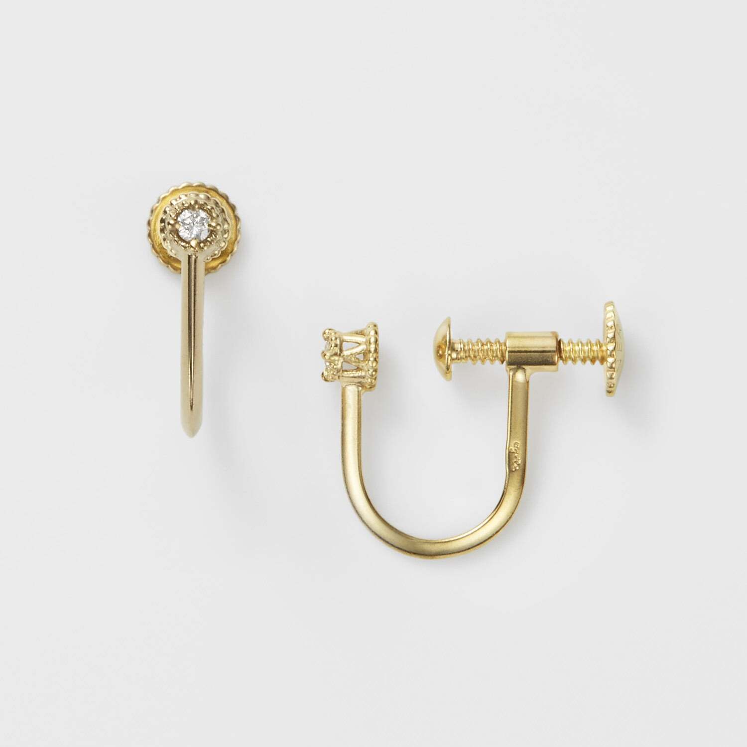 agete ダイヤモンドイヤリング（0.01ct）