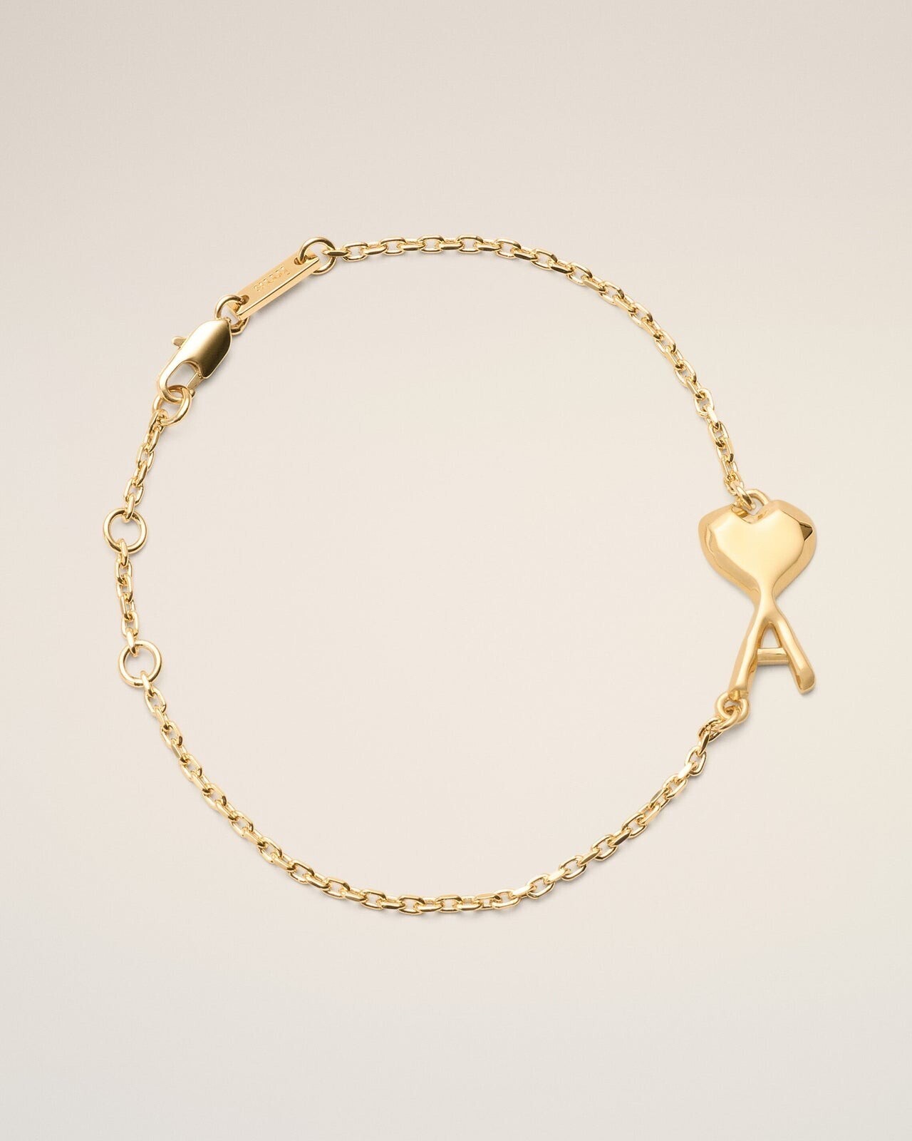 ami alexandre mattiussi ゴールド ブラス AMI DE COEUR スモールハンマード ブレスレット
