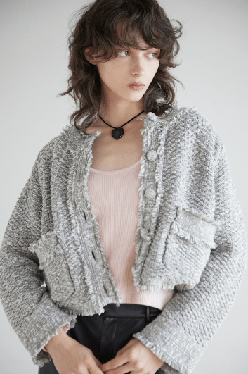 SeaRoomlynn Shine Tweed Knitジャケット