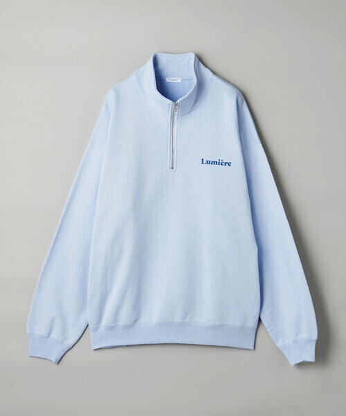 BEAUTY&YOUTH UNITED ARROWS 【WEB限定】ワンポイントロゴ ハーフジップ スウェット