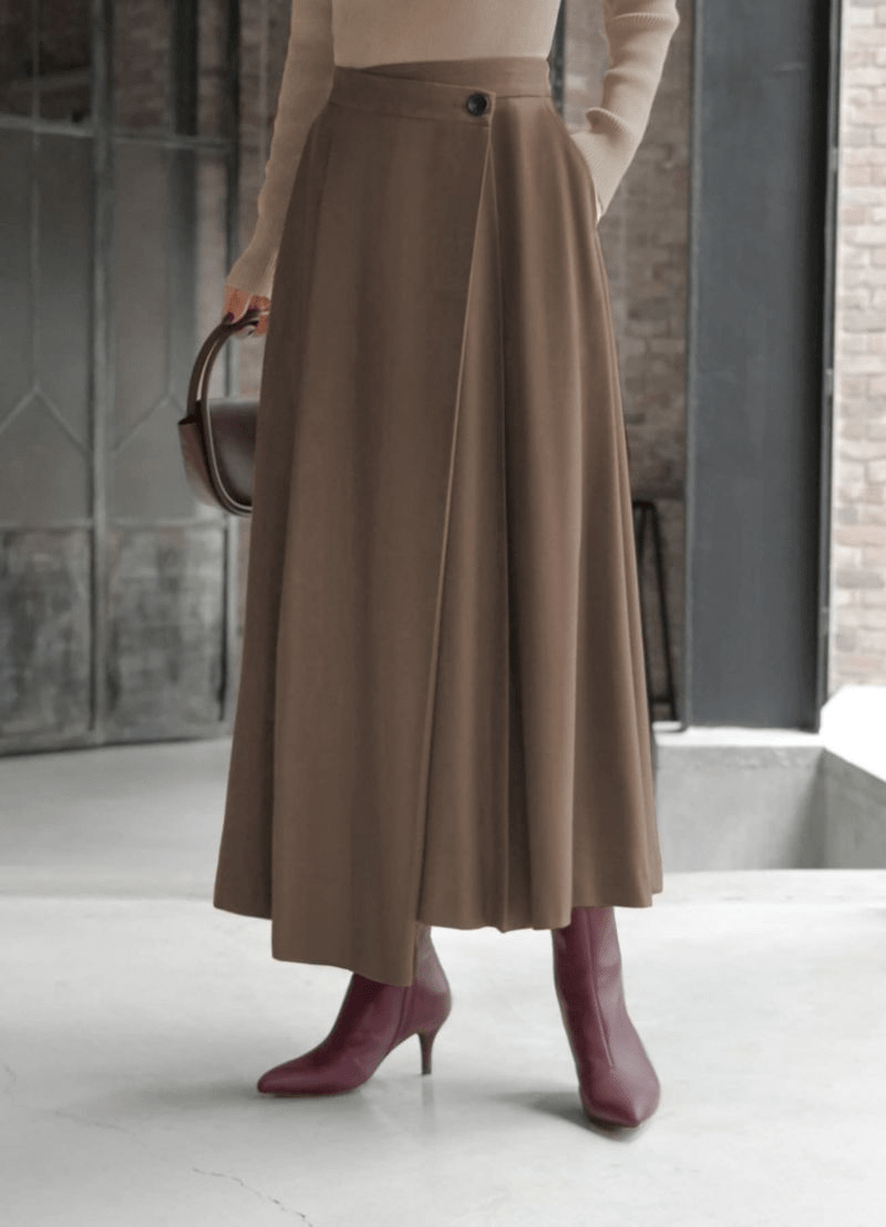 STYLE DELI アシンメトリーラップスカート