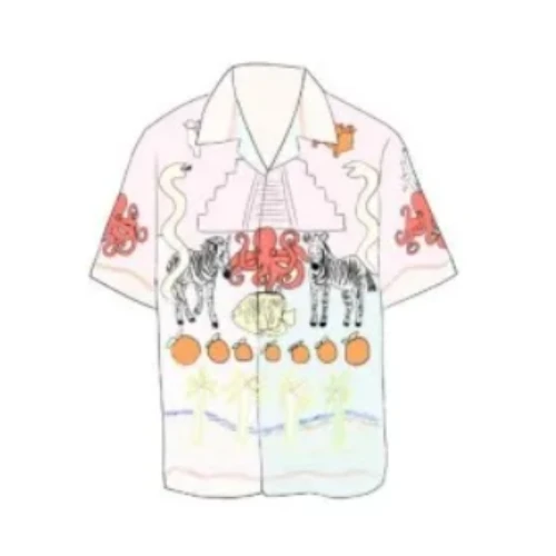 CASABLANCA L'Arbre De Vie ショートスリーブシャツ