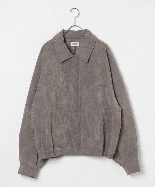 PBLIM 《UNISEX/シルエットが選べる》スプリングスエードブルゾン