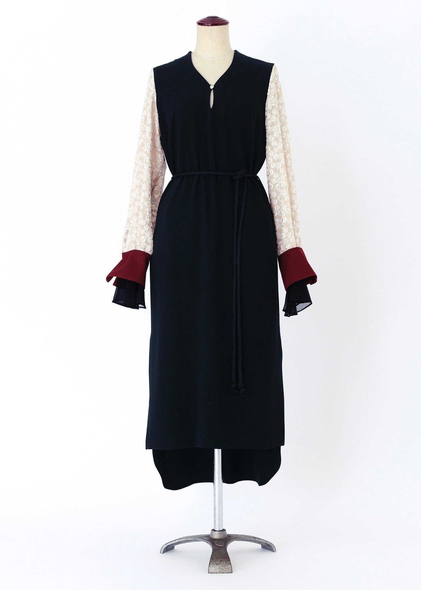 FURUTA back satin/one-piece black