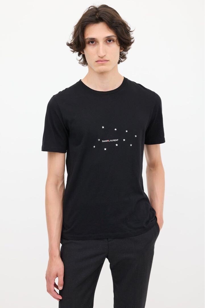 SAINT LAURENT ロゴスタープリント　Tシャツ