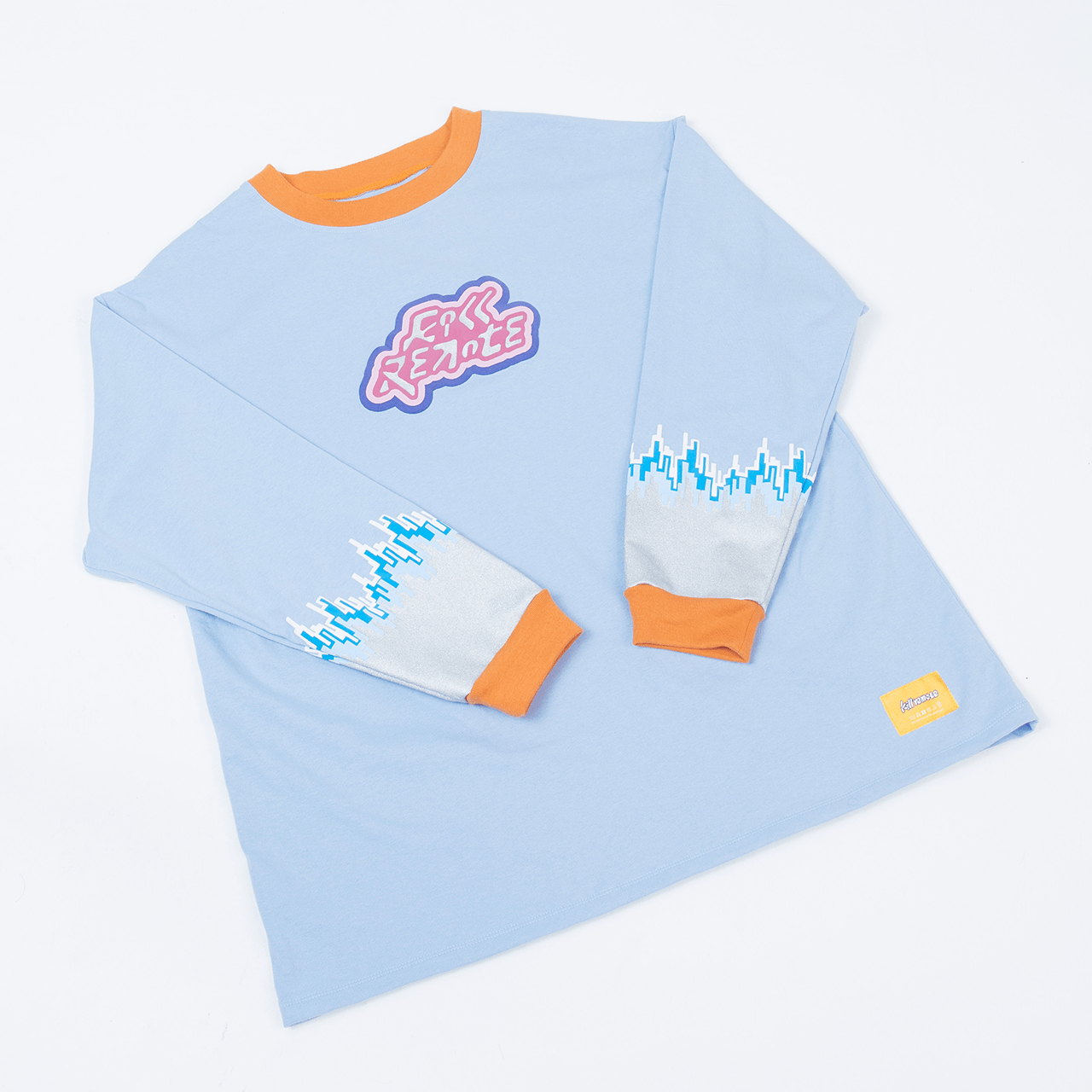 killremote 発泡プリントロングTシャツ(水色)