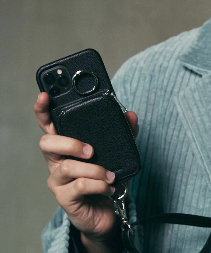MAISON SPECIAL iPhone Case with Zip Coin Case