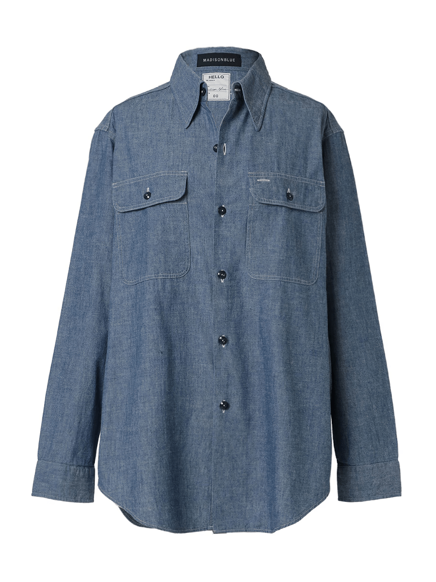 MADISONBLUE HAMPTON CHAMBRAY SHIRT