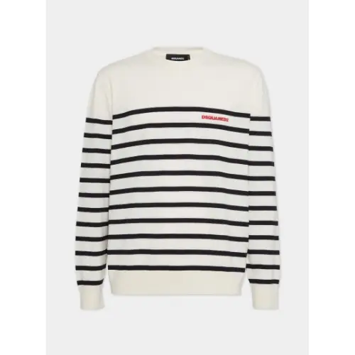 DSQUARED2 Striped Knit Sweater