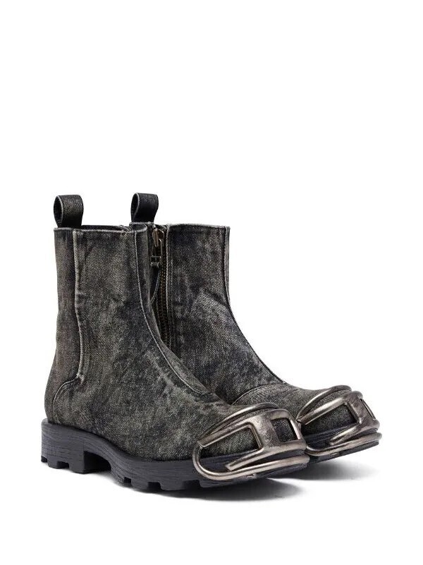 DIESEL D-Hammer Zip D デニムアンクルブーツ