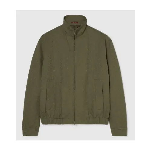 GUCCI GGキャンバス ボンバージャケット