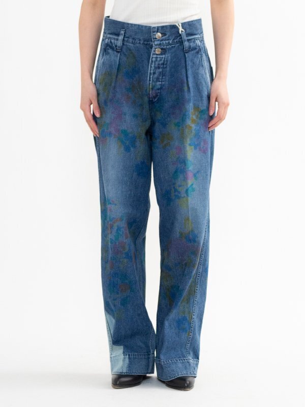 TANAKA The wide jean trousers