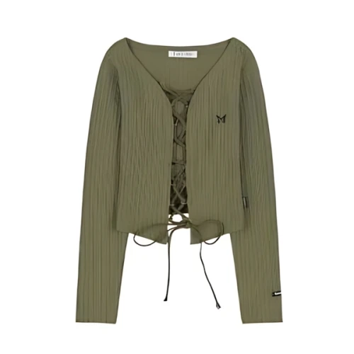 NASTY FANCY CLUB HITCH EYELET CARDIGAN