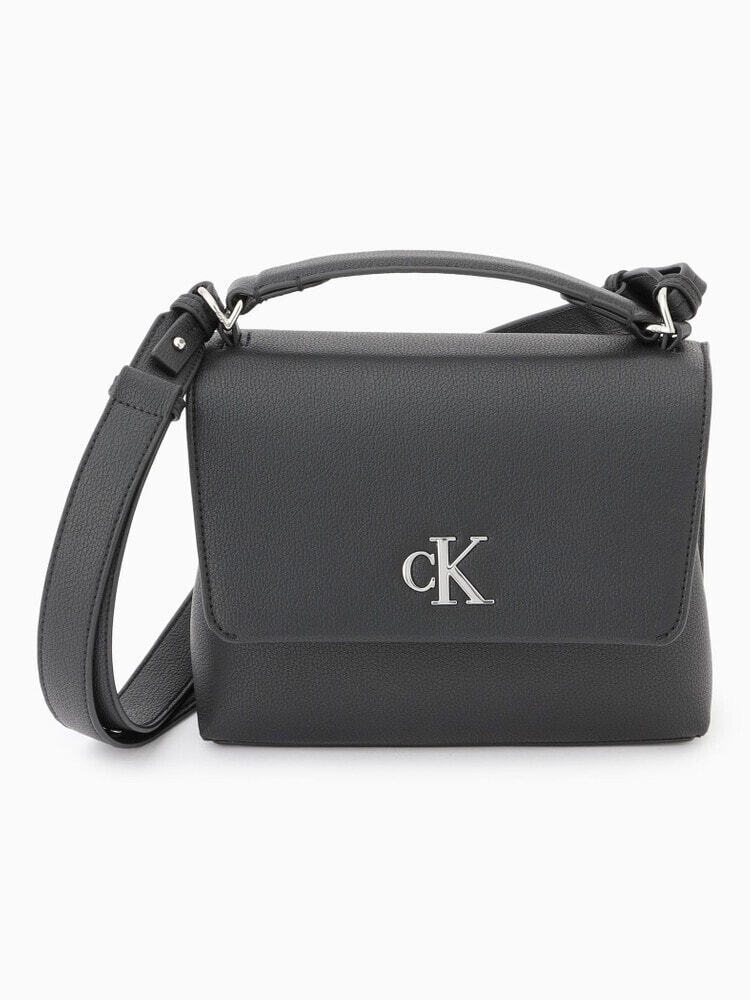 Calvin Klein メタルモノグラムトップハンドルバッグ