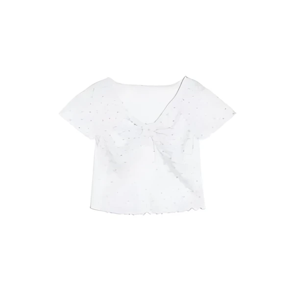 CALNAMUR PETIT FLOWER RIBBON TSHIRTS