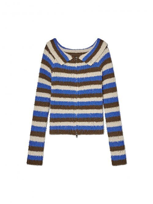 KIJUN Off-Shoulder Knit Cardigan