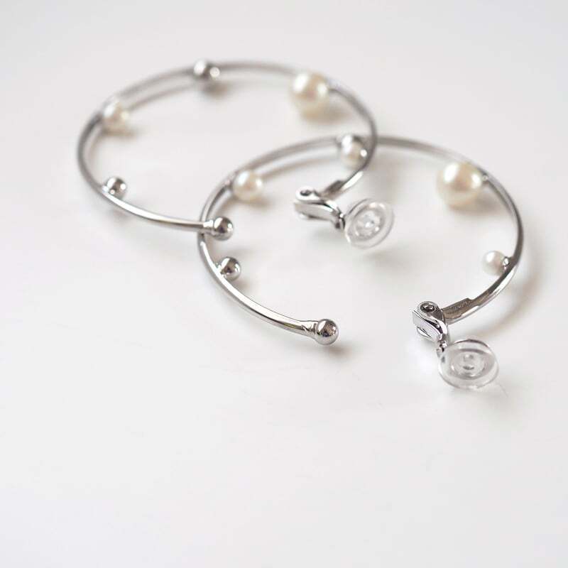 Pink Owl Bijou パールBIGフープピアス・イヤリング
