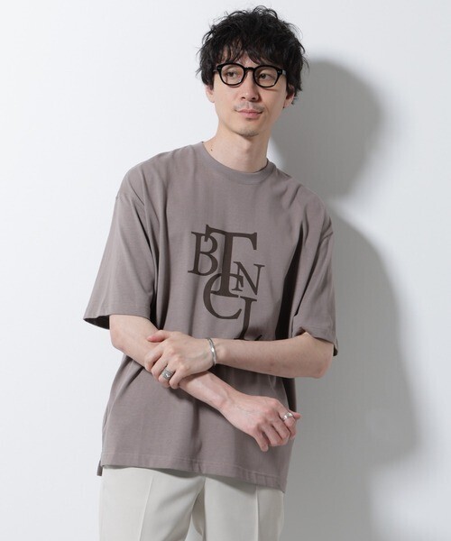 NANO universe 「BOTANICAL」エディトリアル プリントTシャツ