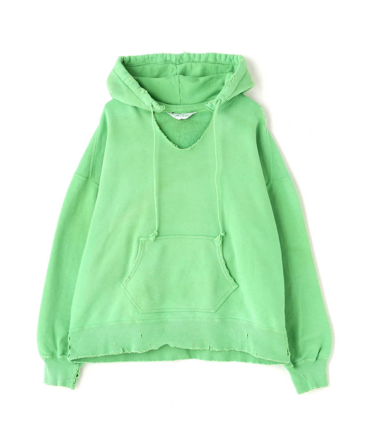 ANCELLM DYED DAMAGE HOODIE
