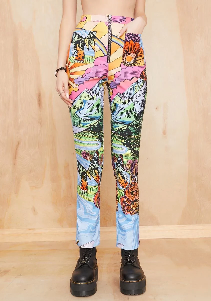 Current Mood California Dreamin' Printed Pants