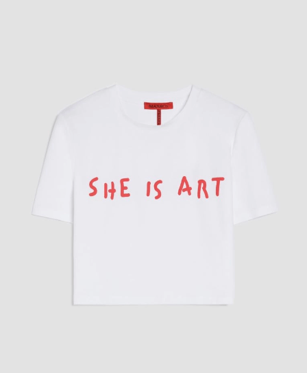 MAX＆Co. [ナインティ] クロップド コットン Tシャツ
