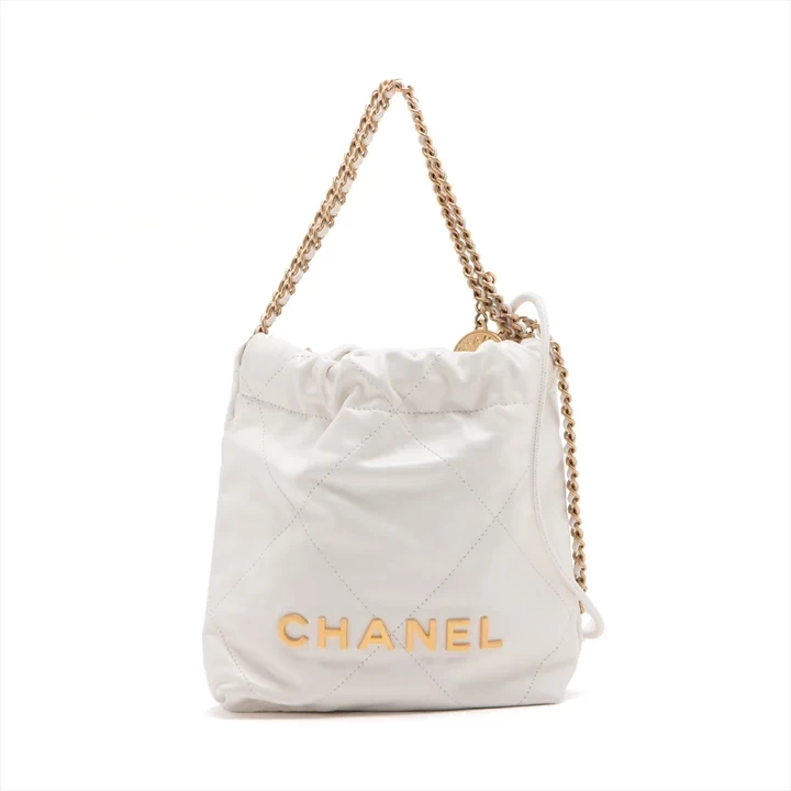 CHANEL ミニ レザー チェーンショルダーバッグ