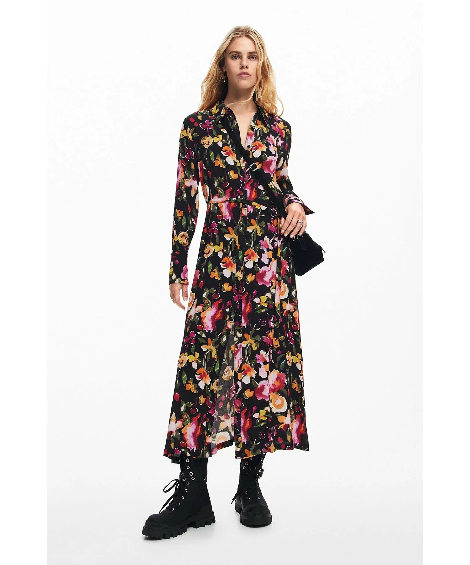 Desigual FORT WORTH ワンピースロングスリーブ