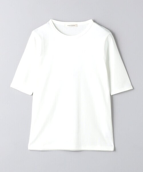 AEWEN MATOPH コットン フライス 5分袖 クルーネックTシャツ