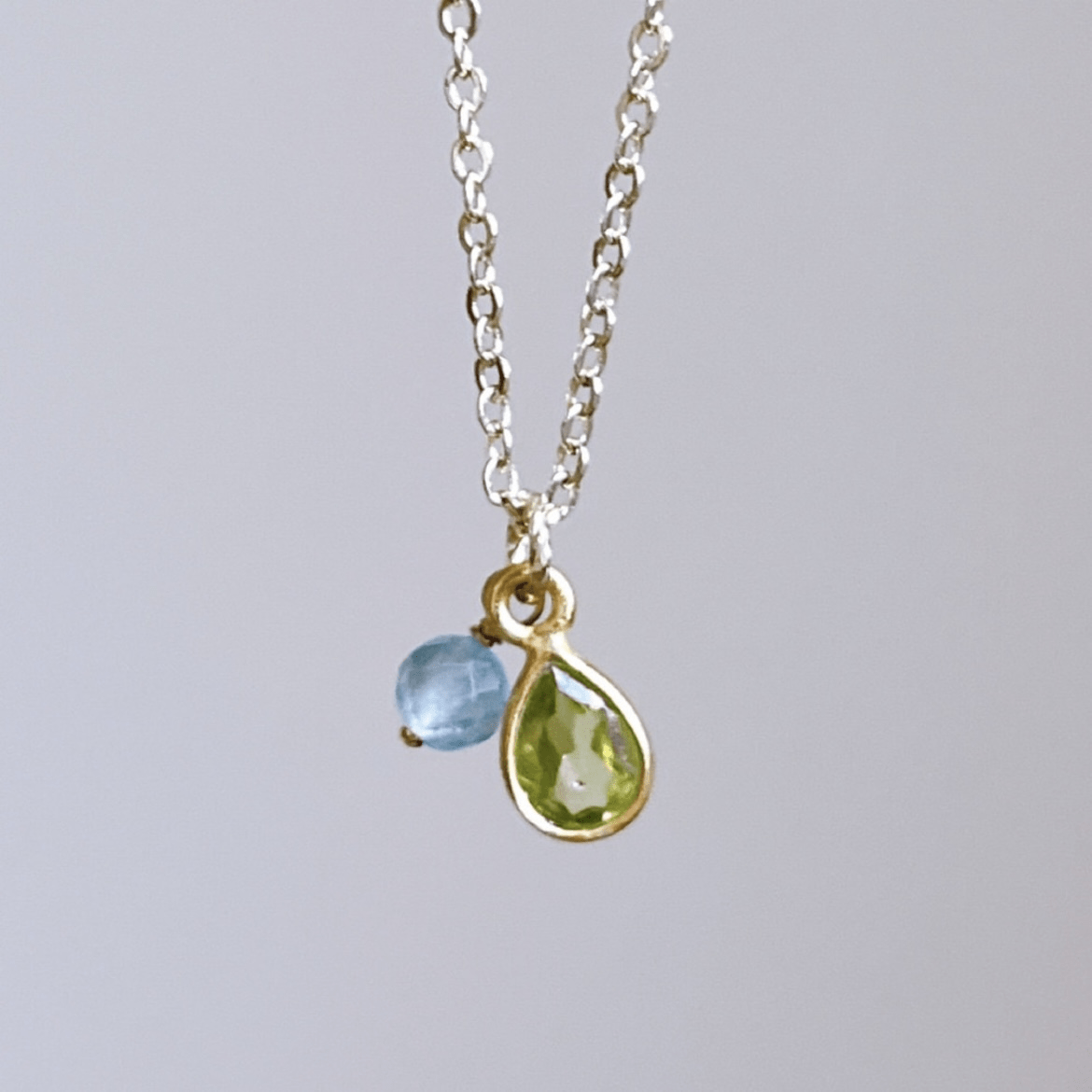 SAKURA jewelry SAKURA jewelry/45/ペリドットとアパタイトの夏色ネックレス