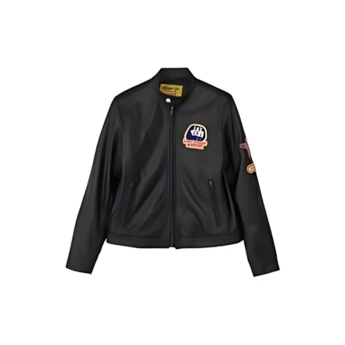 HYSTERIC GLAMOUR CAFE RACER Patch Lamb Leather Single Rider Jacket