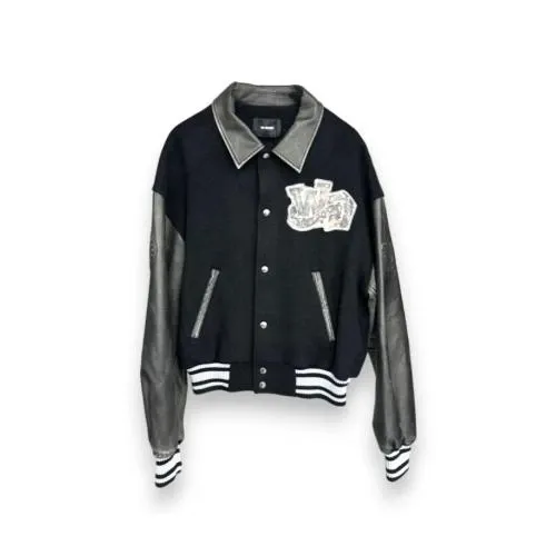 WE11DONE BORO AMBER VARSITY JACKET