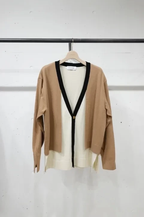 CULLNI レイヤードカーディガン