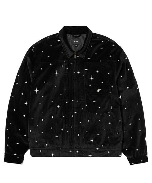 HUF GALAXY VELVET TRUCKER JACKET