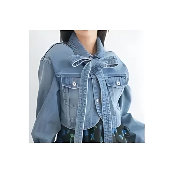 LILY BROWN カーブヘムクロップドデニムジャケット