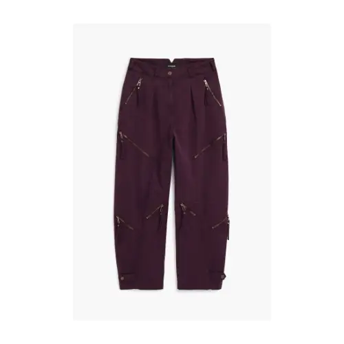 Desigual Tie-dye trousers with zippers