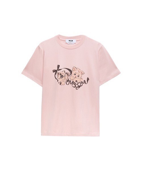 MSGM MSGM RIBBON CATS グラフィックTシャツ