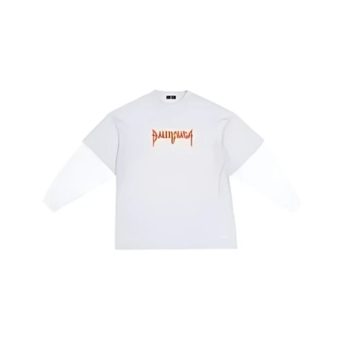 Balenciaga METAL DOUBLE SLEEVES T-SHIRT IN WHITE