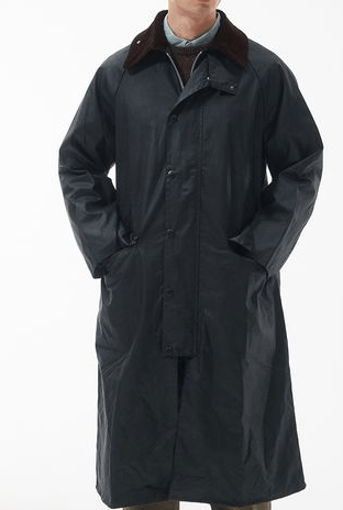 Barbour 【BURGHLEY / バーレー】ワックス コットン ロング コート ( オーバーサイズ フィット )
