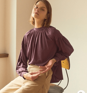 LADYMADE スモックボリュームスリーブブラウス